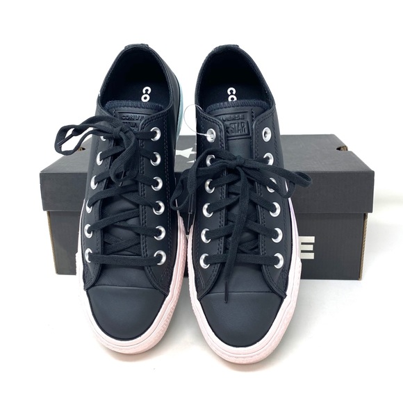 Converse Ctas Lift Leather Platform Black Polar W - Picture 4 of 7